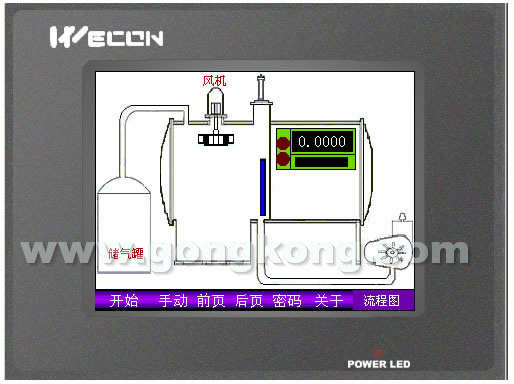厦门维控5.7寸触摸屏作为数字无纸记录仪的使用案例