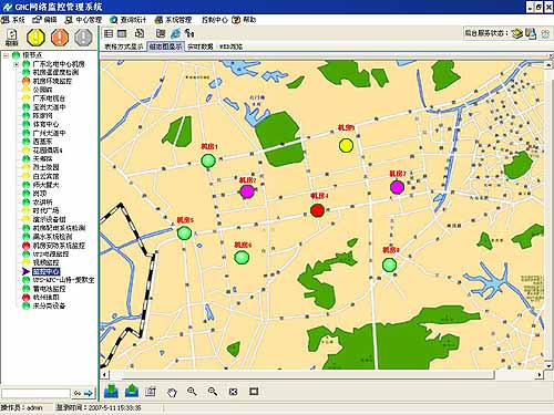 图5监控中心主态图